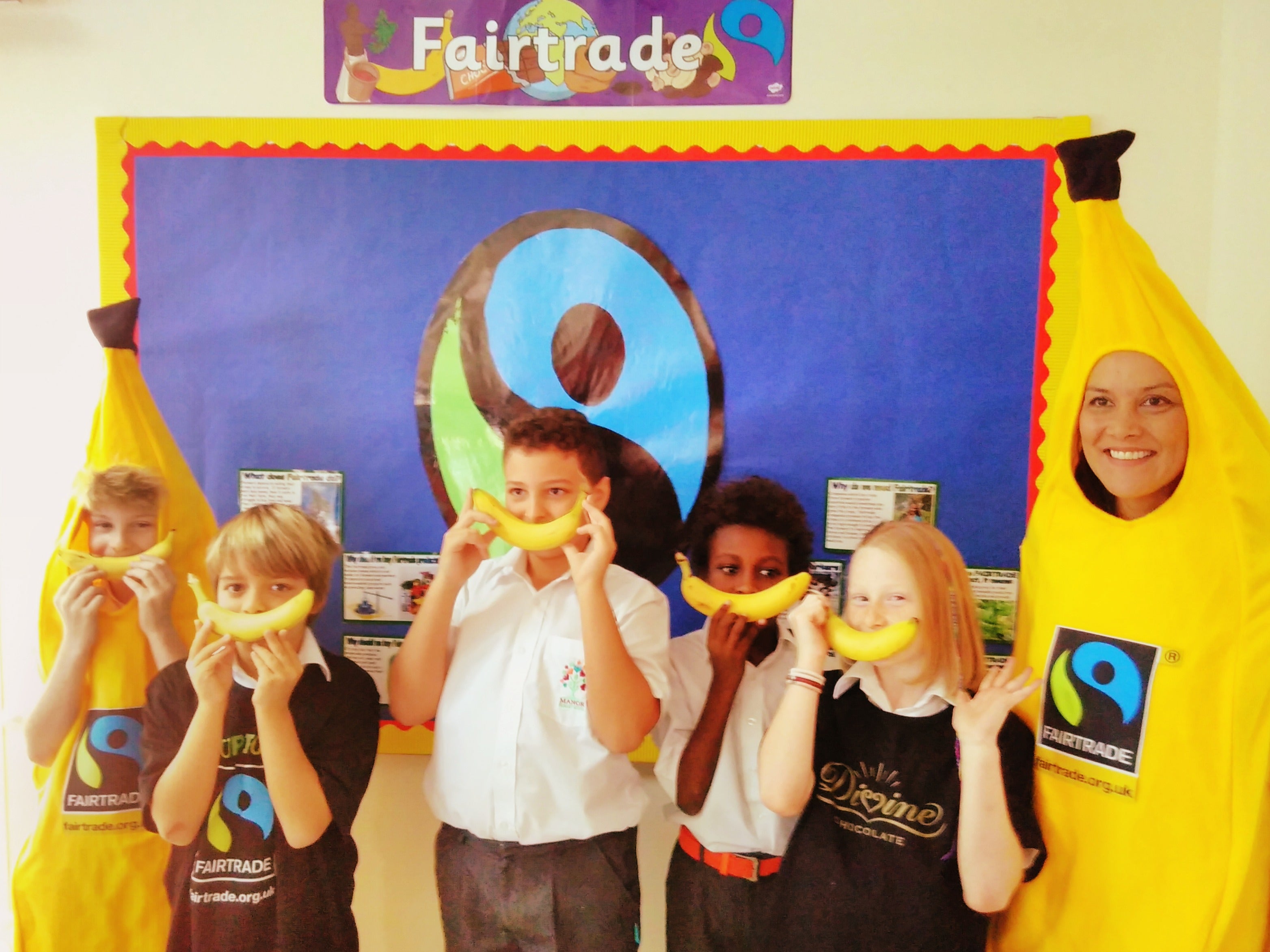 Teaching fair trade at the Manor Primary School, Dubai, United Arab Emirates