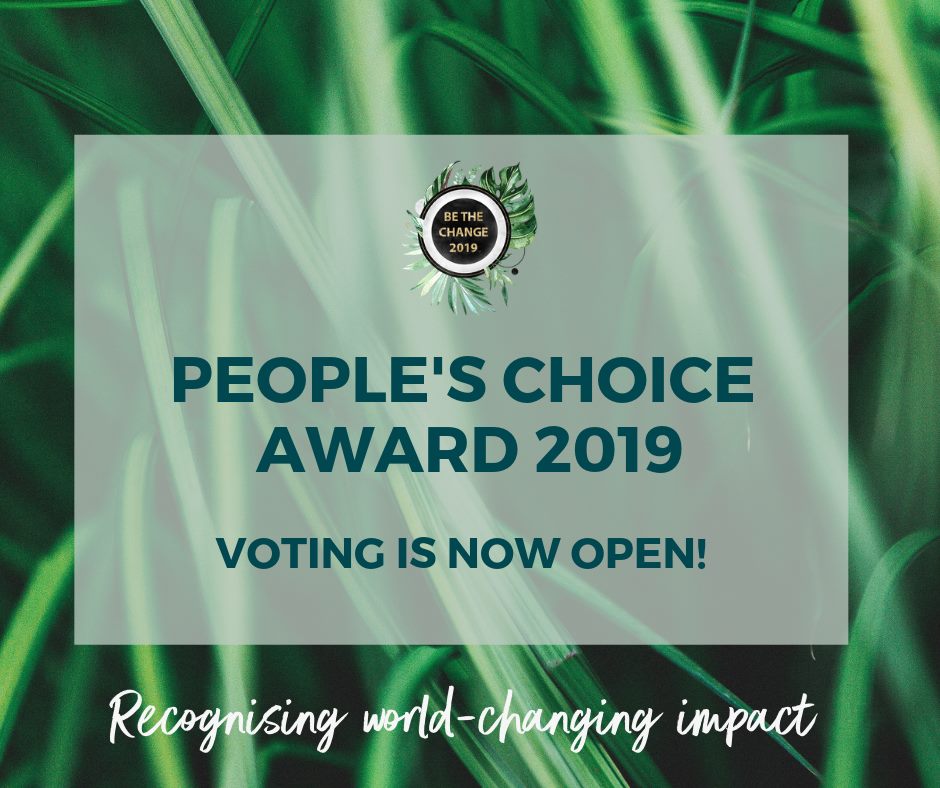 Sabeena Ahmed submission for Be The Change Awards 2019 with Sian Conway and Ethical Hour