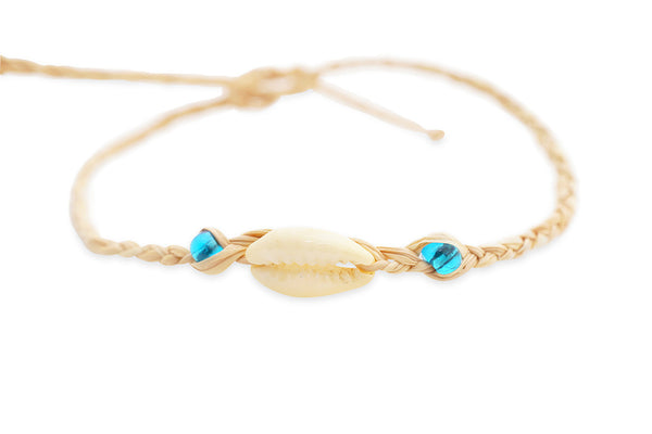 Palm Leaf Bracelet With Coloured Beads