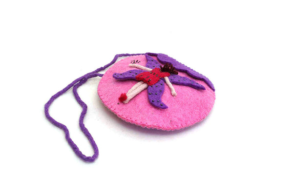 Felt Fair Trade Appliqué Fairy Handbag