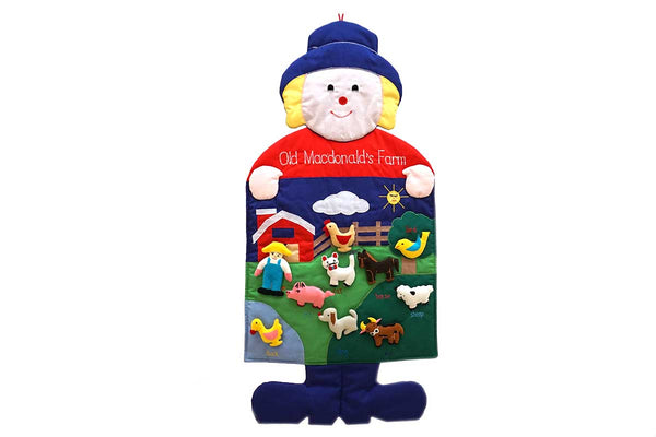 Fair Trade Children's Old MacDonald's Farm Educational Wall Hanging