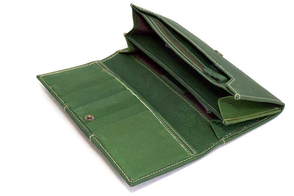 Green Fair Trade Leather Wallet