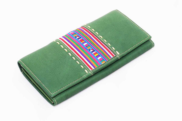 Leather Wallet Lisu Appliqué