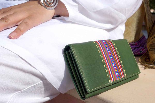 Green Leather Wallet